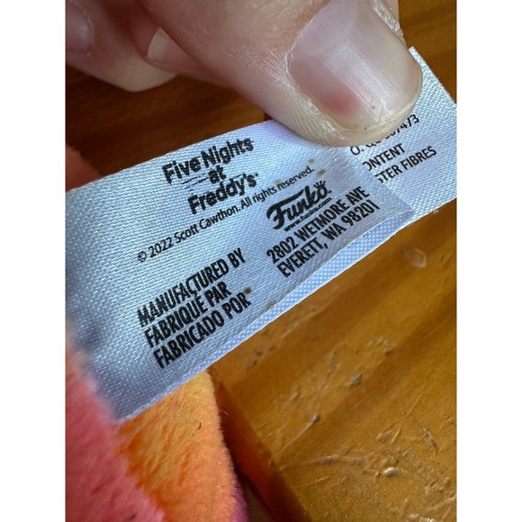 Funko Five Nights at Freddy's {FNAF} Tie-Dye Chica Collectible Plush Doll Orange - Picture 3 of 4